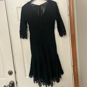 Hello Molly/ Selfie Leslie Black Lace Midi Dress-Size 8 (Unworn, NWT)